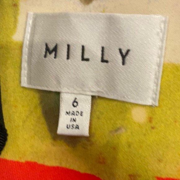 Milly Watercolor Print Sleeveless Mini Dress Size 6 - Picture 8 of 13